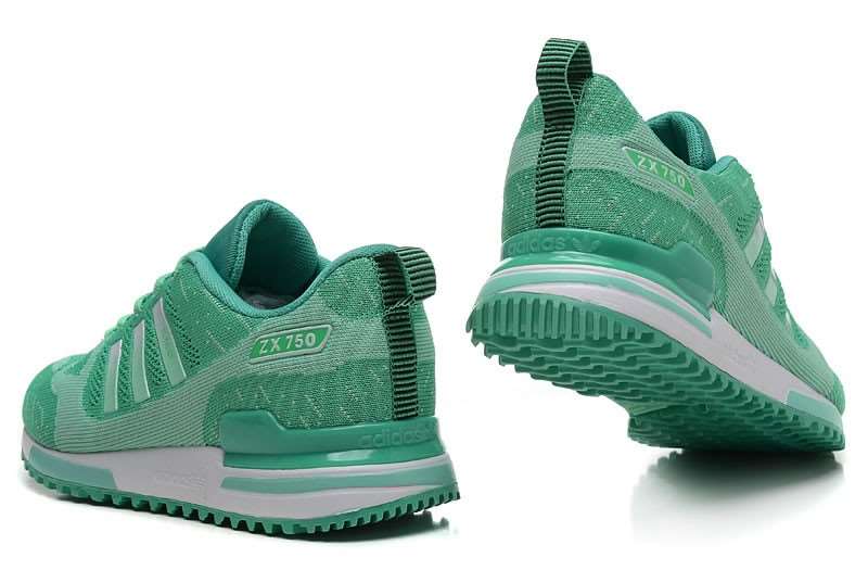  خرید  کتانی رانینگ ادیداس  Adidas ZX750 Flyknit Emerald Green مخصوص دویدن